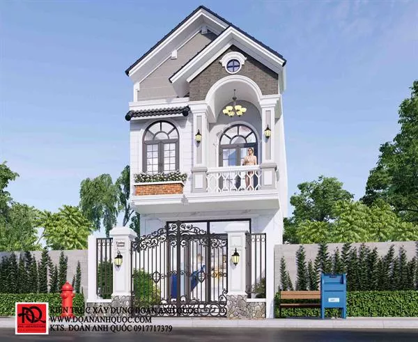 Xây nhà trọn gói Phan Thiết | Công ty Kiến trúc - Xây dựng Đoàn Anh Quốc . Xây nhà trọn gói Phan Thiết nhà phố đơn giản hiện đại 5x14m 800 triệu